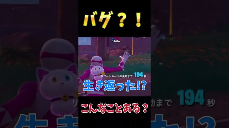 ダウンしてると思ったら、、、え?まさかのバグ?チート?!#フォートナイト #Fortnite#ゼロビルド#ゲーム実況#ショート #shorts