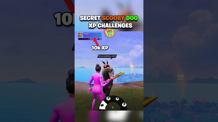 SECRET SCOOBYDOO XP CHALLENGES 🤯 #fortnite #shorts #gaming