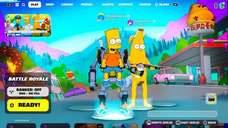 Welcome to Fortnite Simpson Season!