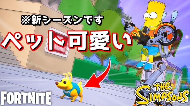 ペットと一緒に駆け回るシンプソンズ祭りの新シーズンが最高すぎるんだが！【Fortnite：フォートナイト】