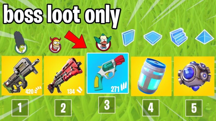 I ONLY Used SIMPSONS Boss Loot In Fortnite