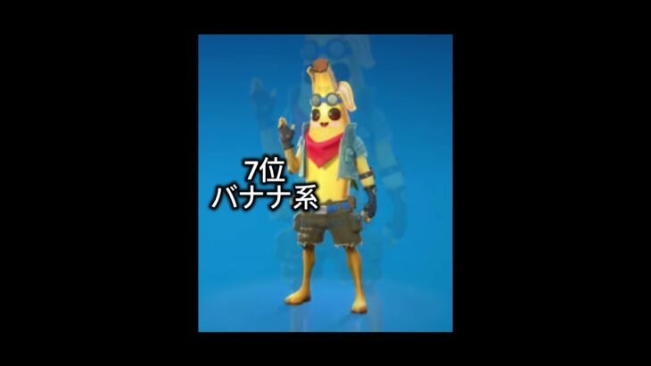 見なくなったスキンランキング　#フォートナイト